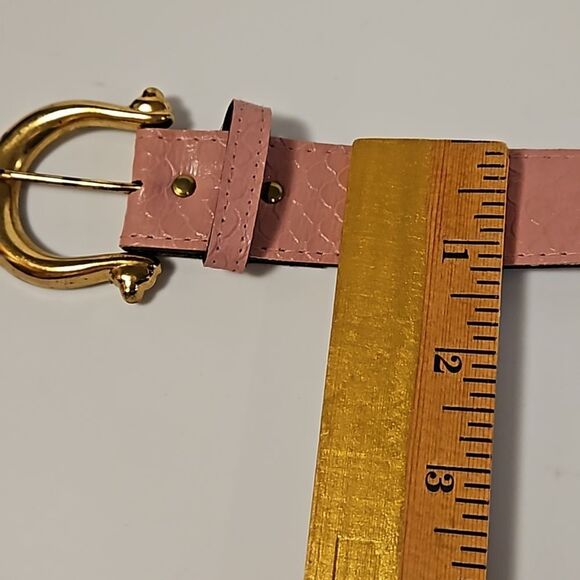 Pink Belt Gold Hardware sz 10 Waist 27"-31" - Picture 8 of 8